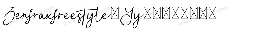 Zenfraxfreestyle-Yy32字体转换