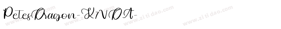 PetesDragon-K7VDA字体转换