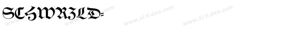 SCHWRZLD字体转换