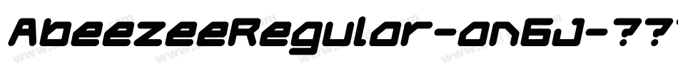 AbeezeeRegular-an6J字体转换