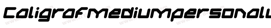 Caligrafmediumpersonaluse-ZVJ6J字体转换