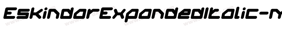 EskindarExpandedItalic-me8V字体转换