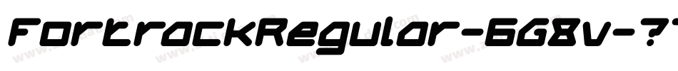 FortrackRegular-6G8v字体转换 FortrackRegular-6G8v字体转换