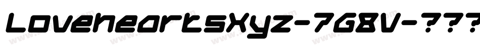 LoveheartsXyz-7G8V字体转换