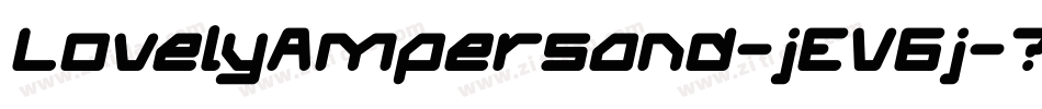 LovelyAmpersand-jEV6j字体转换