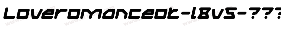 Loveromanceot-l8v5字体转换