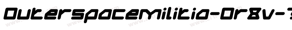 Outerspacemilitia-0r8v字体转换