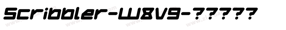 Scribbler-W8V9字体转换
