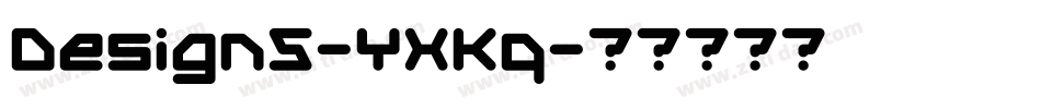 Design5-YXKq字体转换