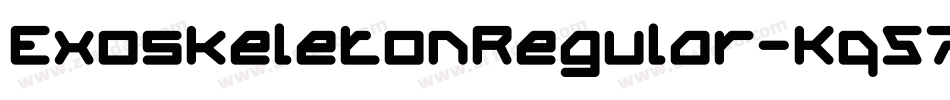 ExoskeletonRegular-Kq57字体转换