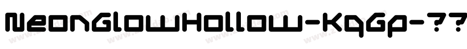 NeonGlowHollow-KqGp字体转换