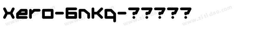 Xero-6nKq字体转换