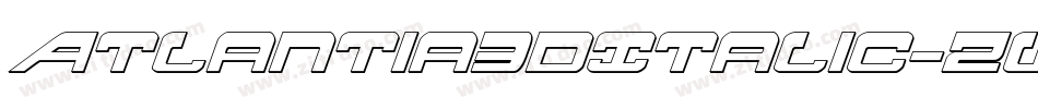 Atlantia3DItalic-zwla字体转换
