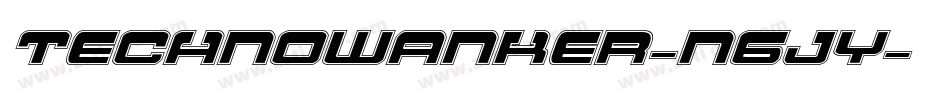 TechnoWanker-n6JY字体转换