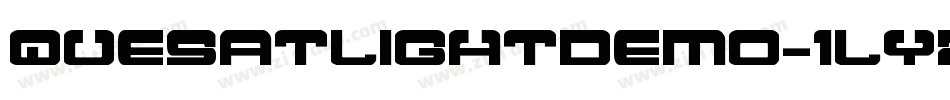 QuesatLightDemo-1LyZ字体转换
