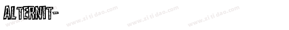 ALTERNIT字体转换