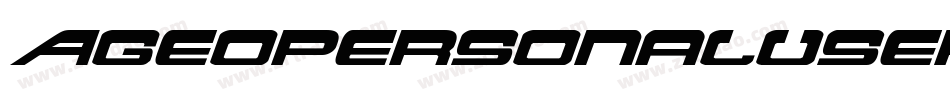 AgeopersonaluseRegular-ne6M字体转换