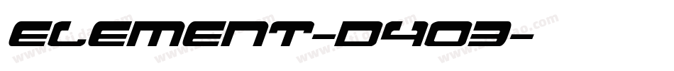 Element-D4O3字体转换
