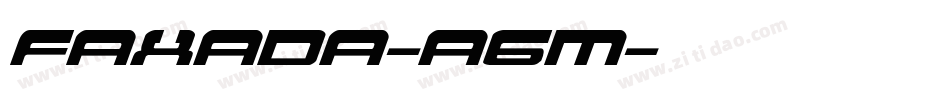 Faxada-a6m字体转换
