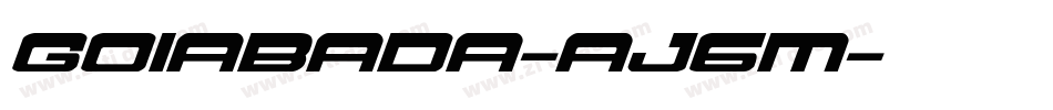 Goiabada-aJ6m字体转换 Goiabada-aJ6m字体转换