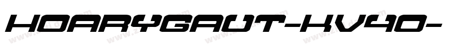 Hoarygaut-KV4o字体转换