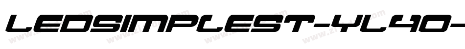 LedSimpleSt-YL4o字体转换