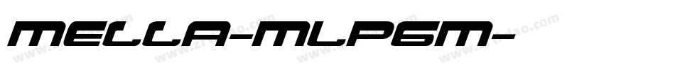 Mella-mLP6m字体转换