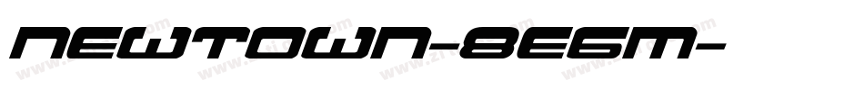 Newtown-8e6M字体转换