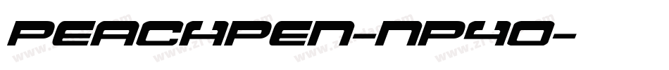 PeachPen-np4O字体转换