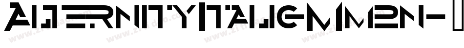 AlternityItalic-Mm2n字体转换