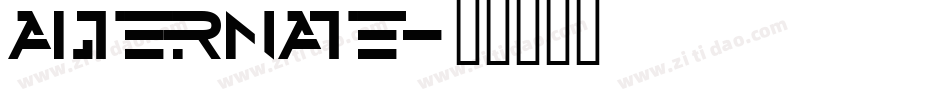 alternate字体转换