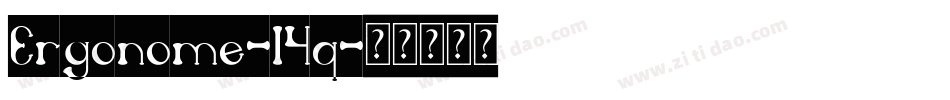 Ergonome-l5q字体转换 Ergonome-l5q字体转换
