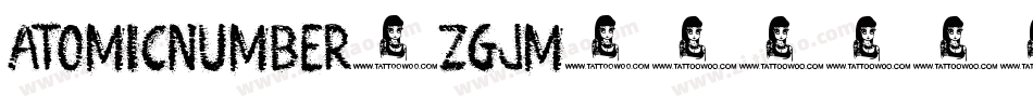 AtomicNumber-Zgjm字体转换