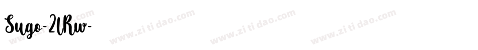 Sugo-2lRw字体转换