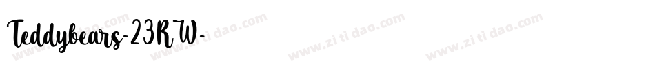 Teddybears-23RW字体转换