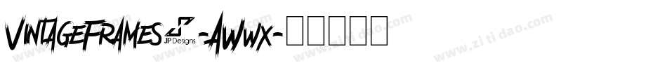 VintageFrames8-AWwx字体转换