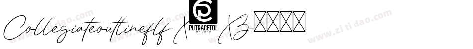 Collegiateoutlineflf-X3XZ字体转换