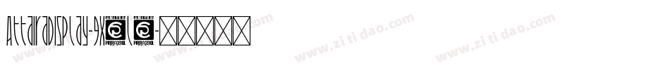 AttairaDisplay-gx2l1字体转换