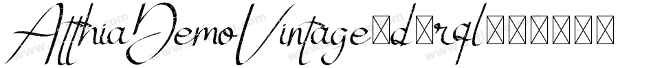 AtthiaDemoVintage-d9rql字体转换