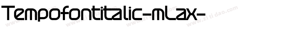 Tempofontitalic-mLax字体转换