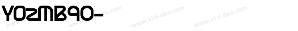 YOzMB90字体转换