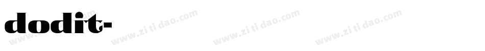 dodit字体转换