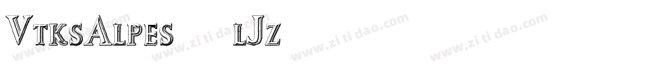 VtksAlpes-0lJz字体转换
