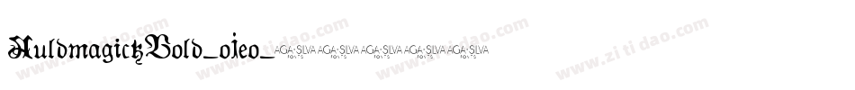 AuldmagickBold-ojeo字体转换