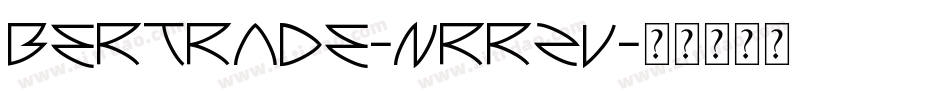 Bertrade-nRRzV字体转换