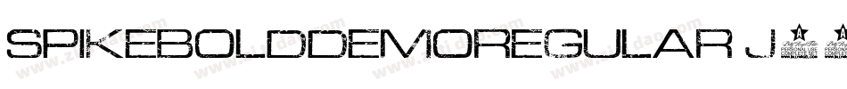 SpikeboldDemoRegular-j009字体转换