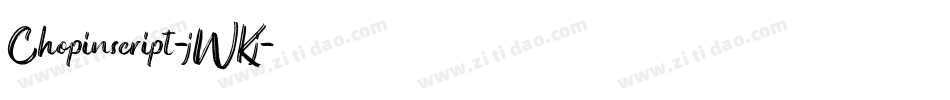 Chopinscript-jWKj字体转换