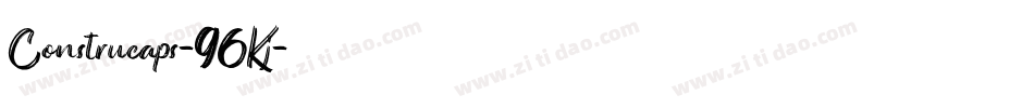Construcaps-96Kj字体转换