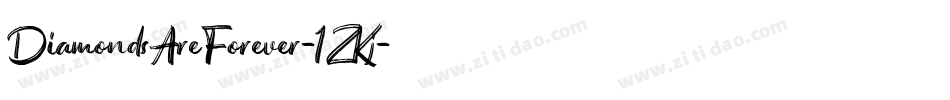 DiamondsAreForever-1ZKj字体转换
