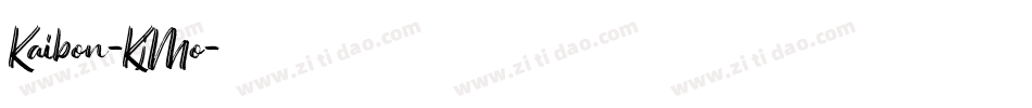 Kaibon-KjMo字体转换